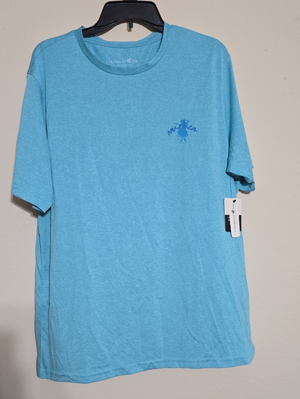 NWT Mens Caribbean Joe Crew Neck Short-Sleeve Shirt Size L